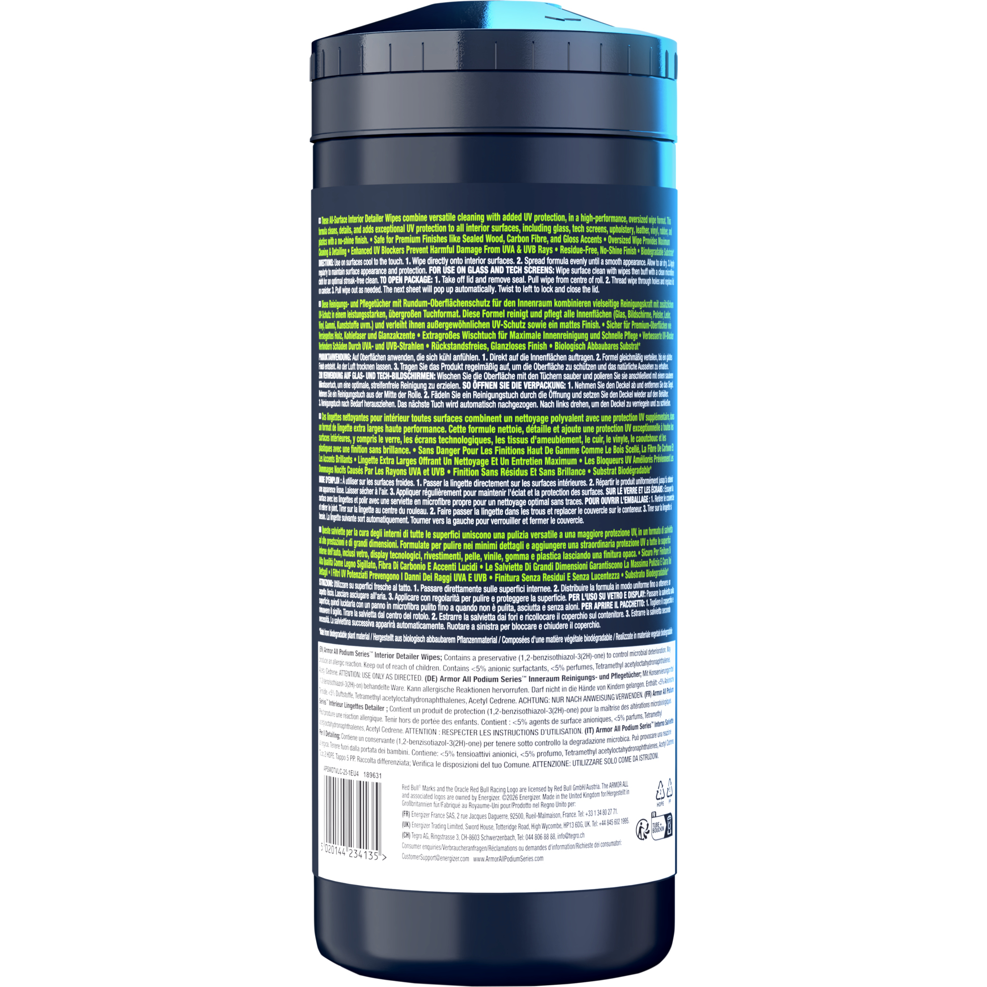 ARMOR ALL Reinigungstücher Oracle Red Bull Racing Interior Detailer — 2