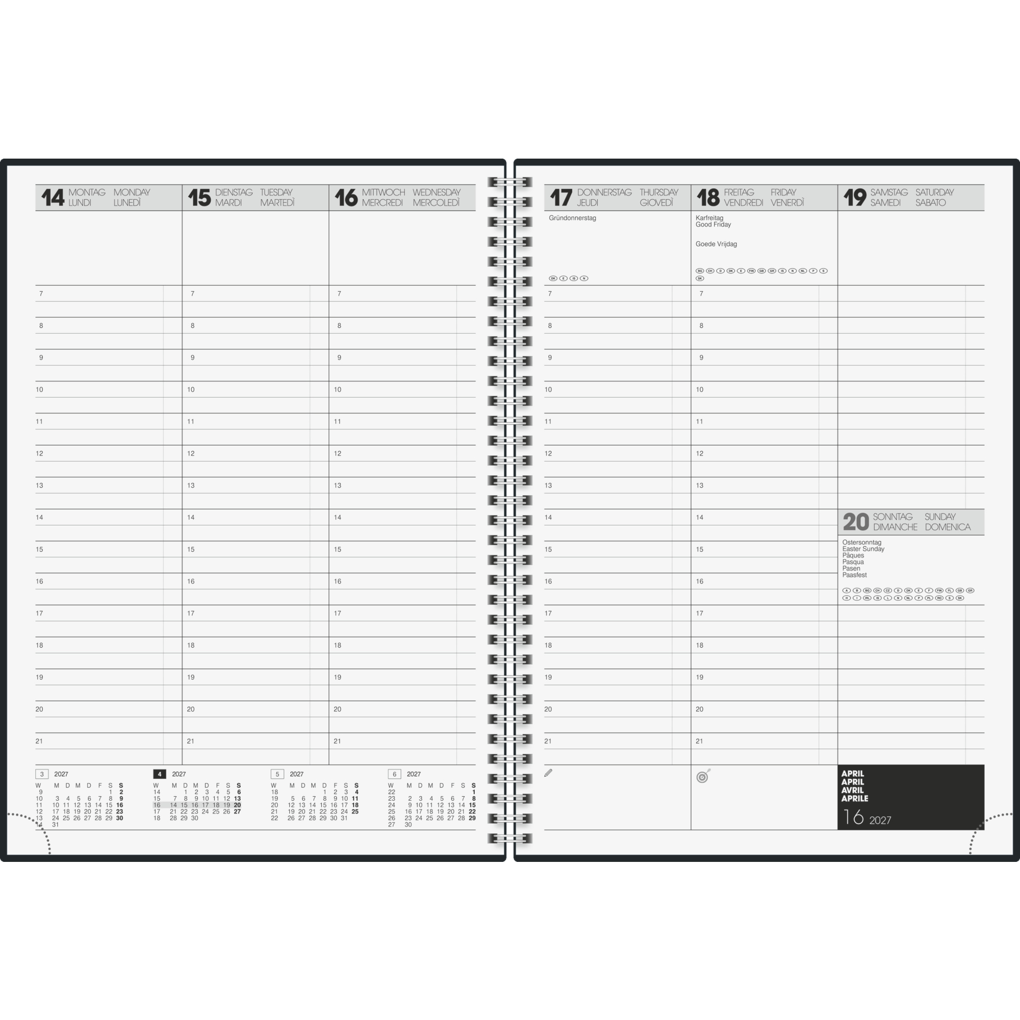 BRUNNEN Buchkalender 781 2027 — 2