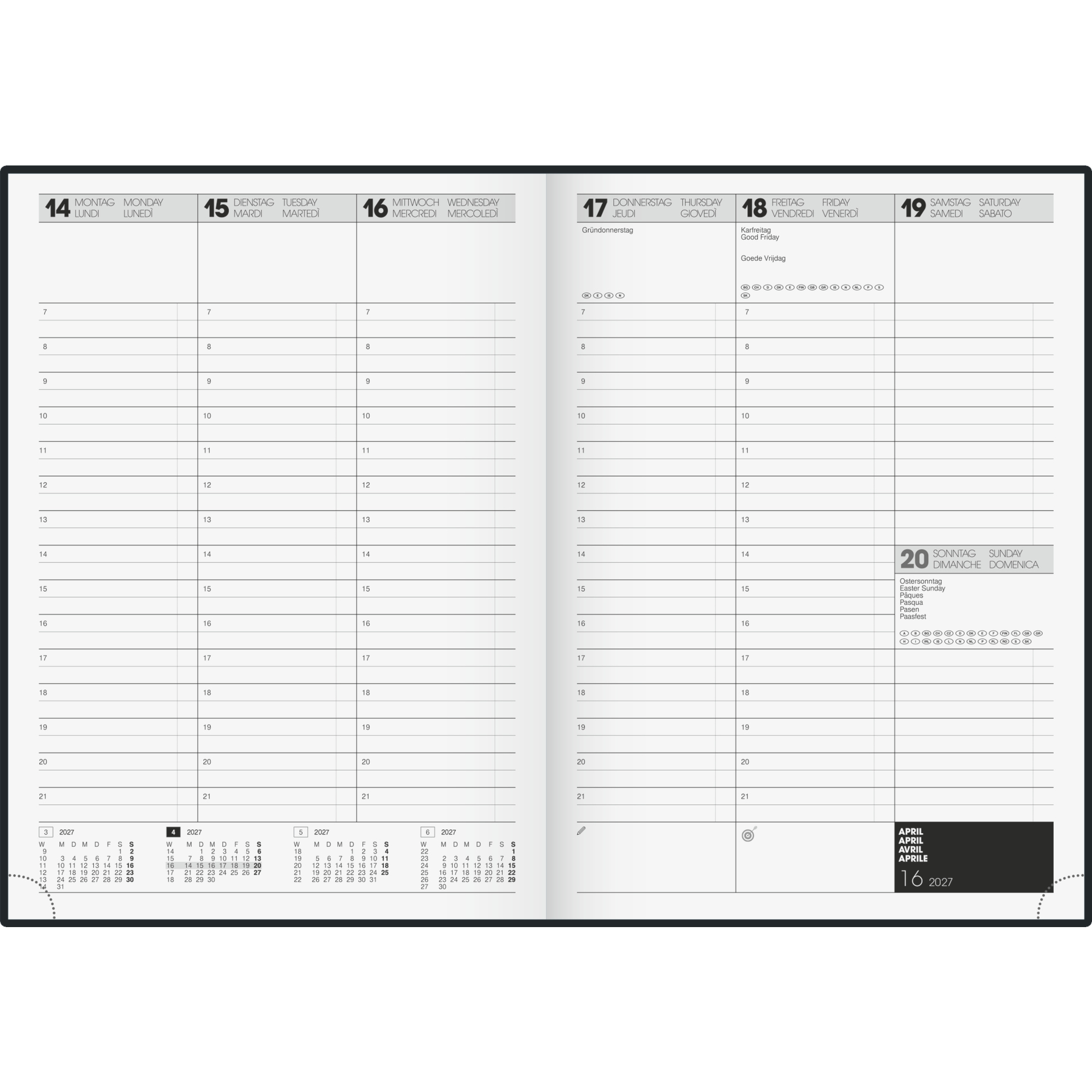 BRUNNEN Buchkalender 781 2027 — 2