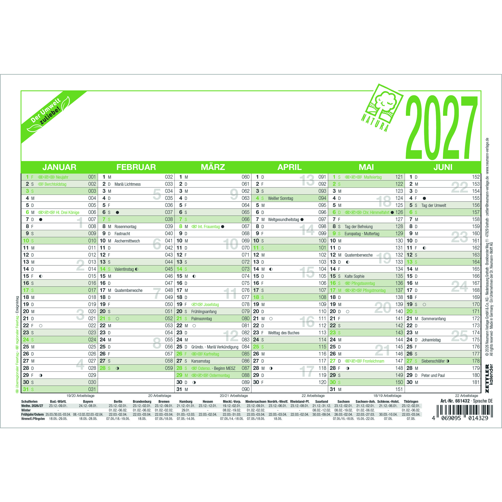 ZETTLER Tafelkalender 904 2027 — 2