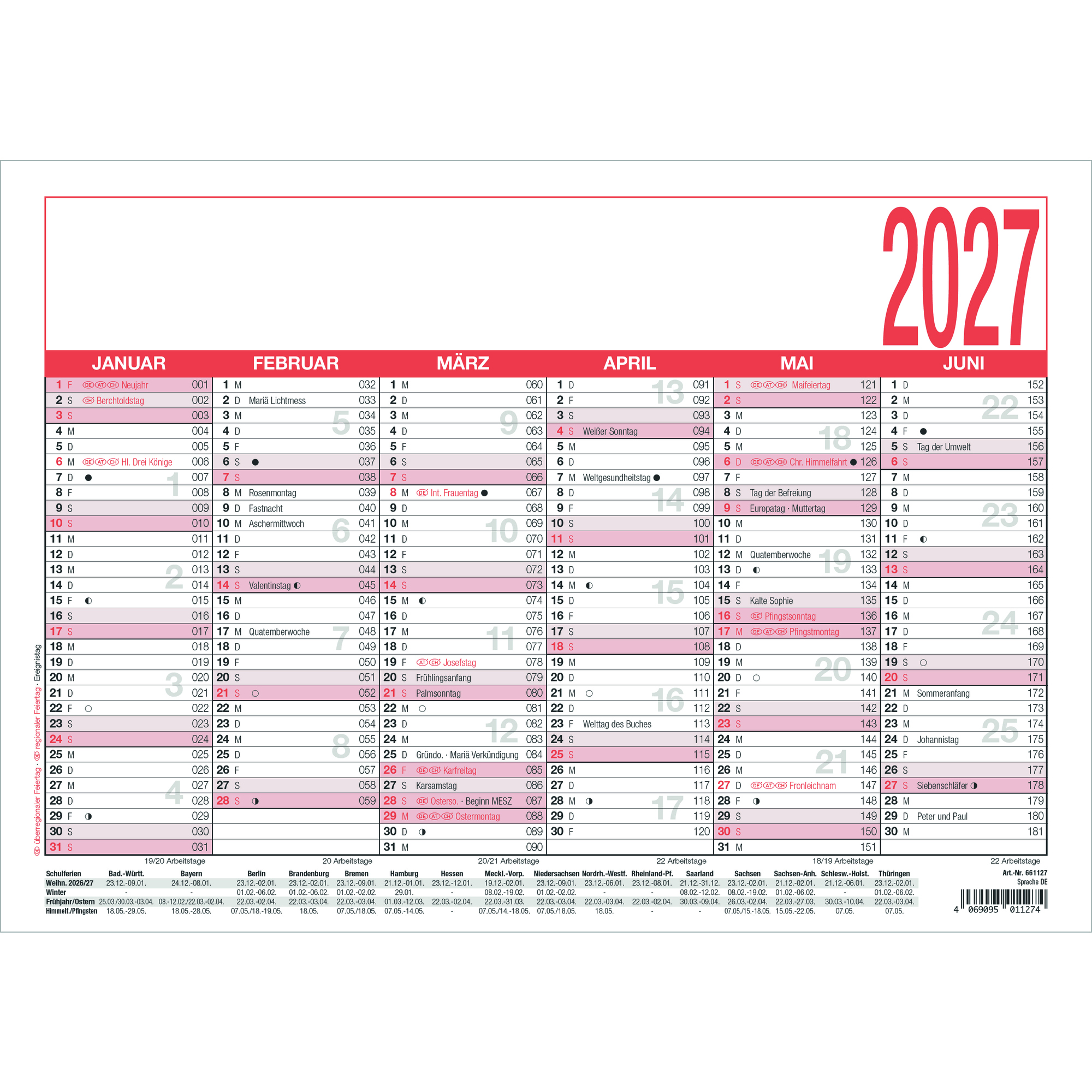ZETTLER Tafelkalender 907 2027 — 2