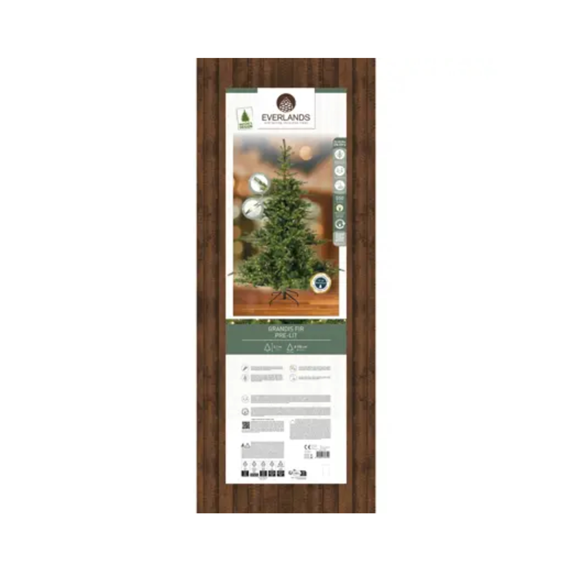 EVERLANDS Weihnachtsbaum Grandis Fir mit Beleuchtung 150 x 210 cm (Ø x H) — 2