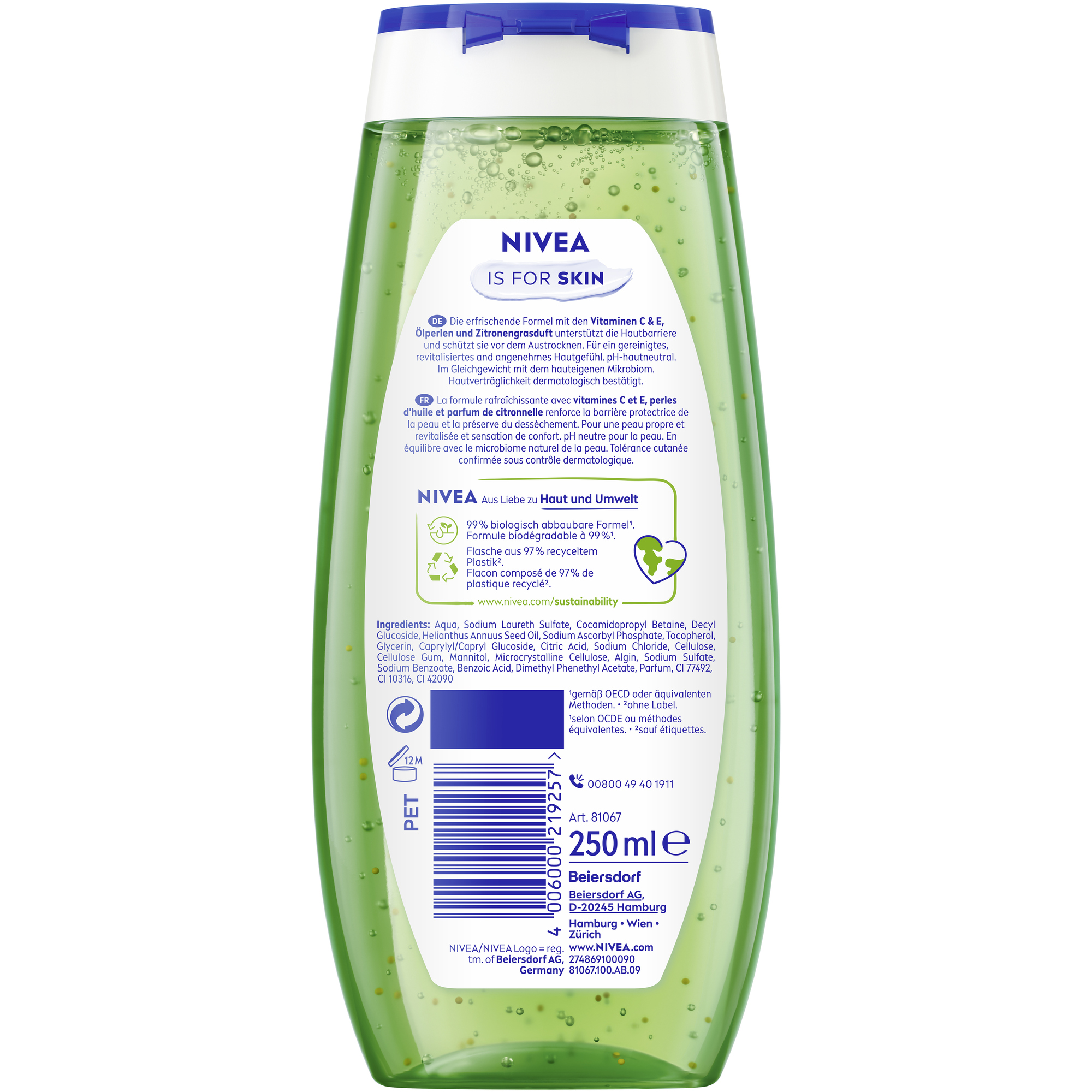 NIVEA Duschgel Lemongrass & Oil — 2