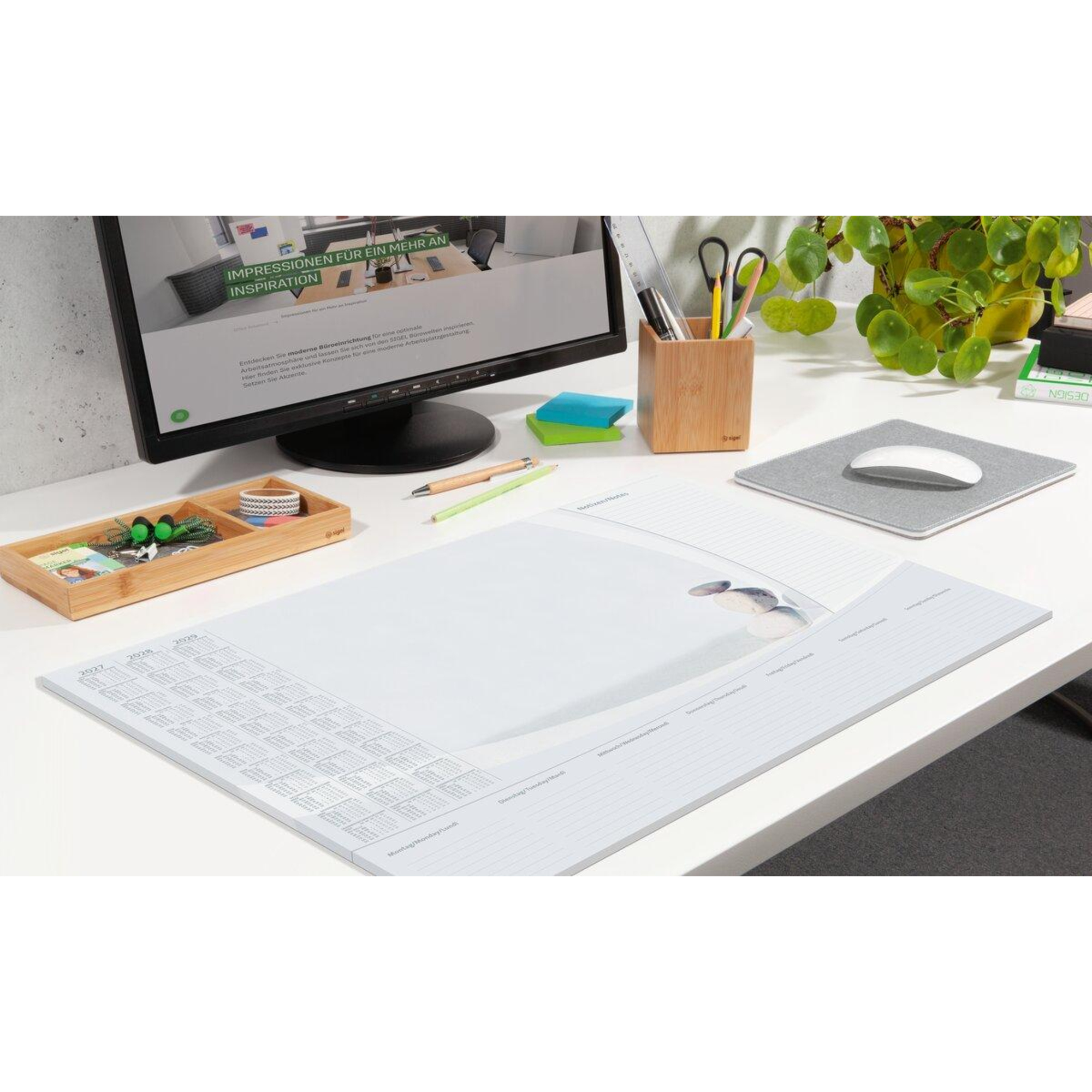 SIGEL Schreibunterlage Harmony mit Kalender 3 Jahre — 2