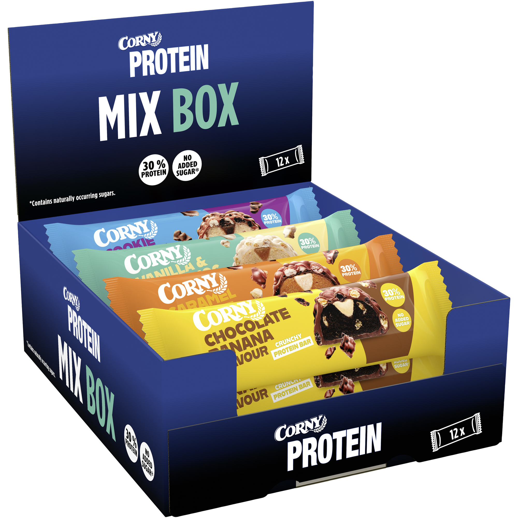 Corny Proteinriegel Crunchy Mix 12 x 45 g/Pack. — 2